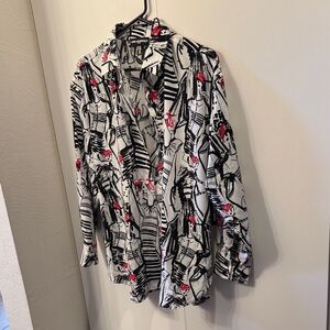 Karl Lagerfeld Monochrome Shirt with Pink Accents
